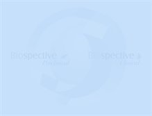 Tablet Screenshot of biospective.com